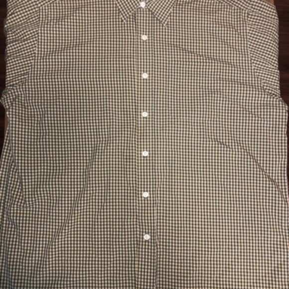 LL Bean Mens Button Up Collared Shirt Large Regular Green Plaid LG - Picture 7 of 10